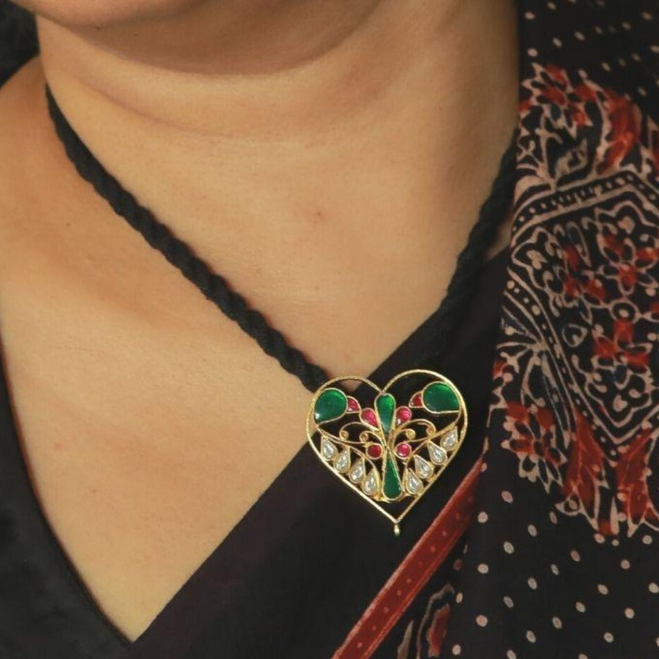 Gold Dipped Silver Amour Necklace