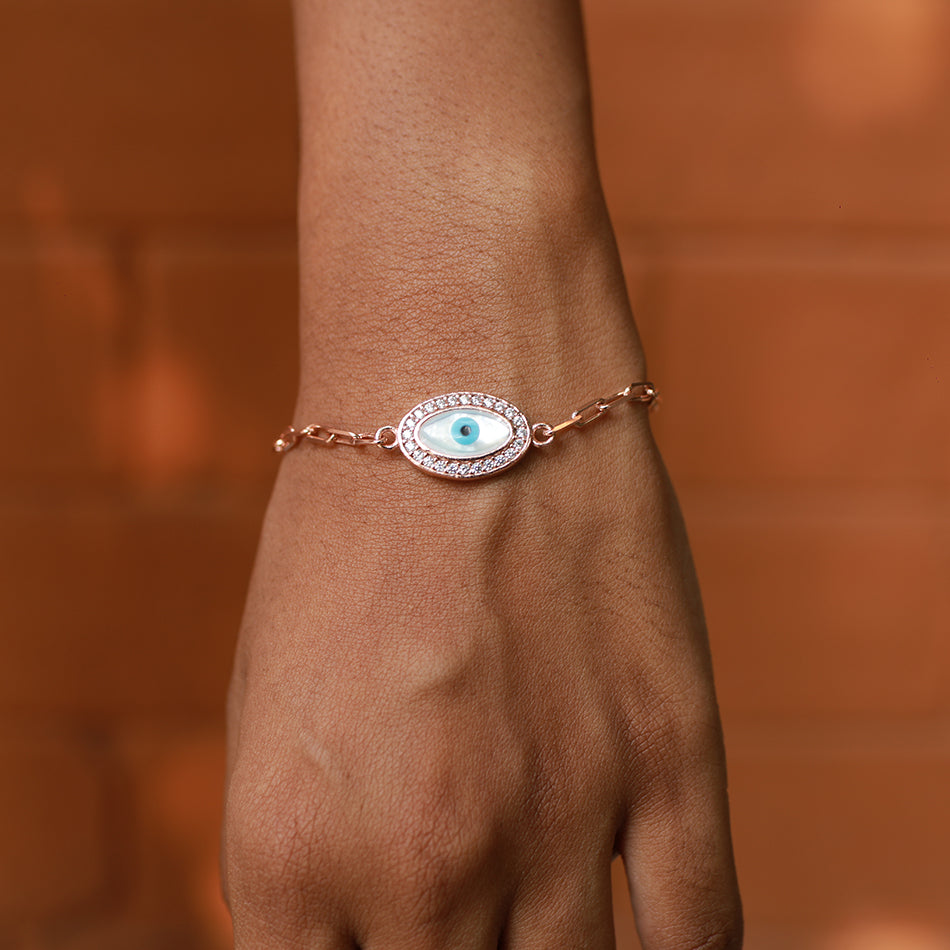 Santorini evil eye bracelet – Mannaz Designs