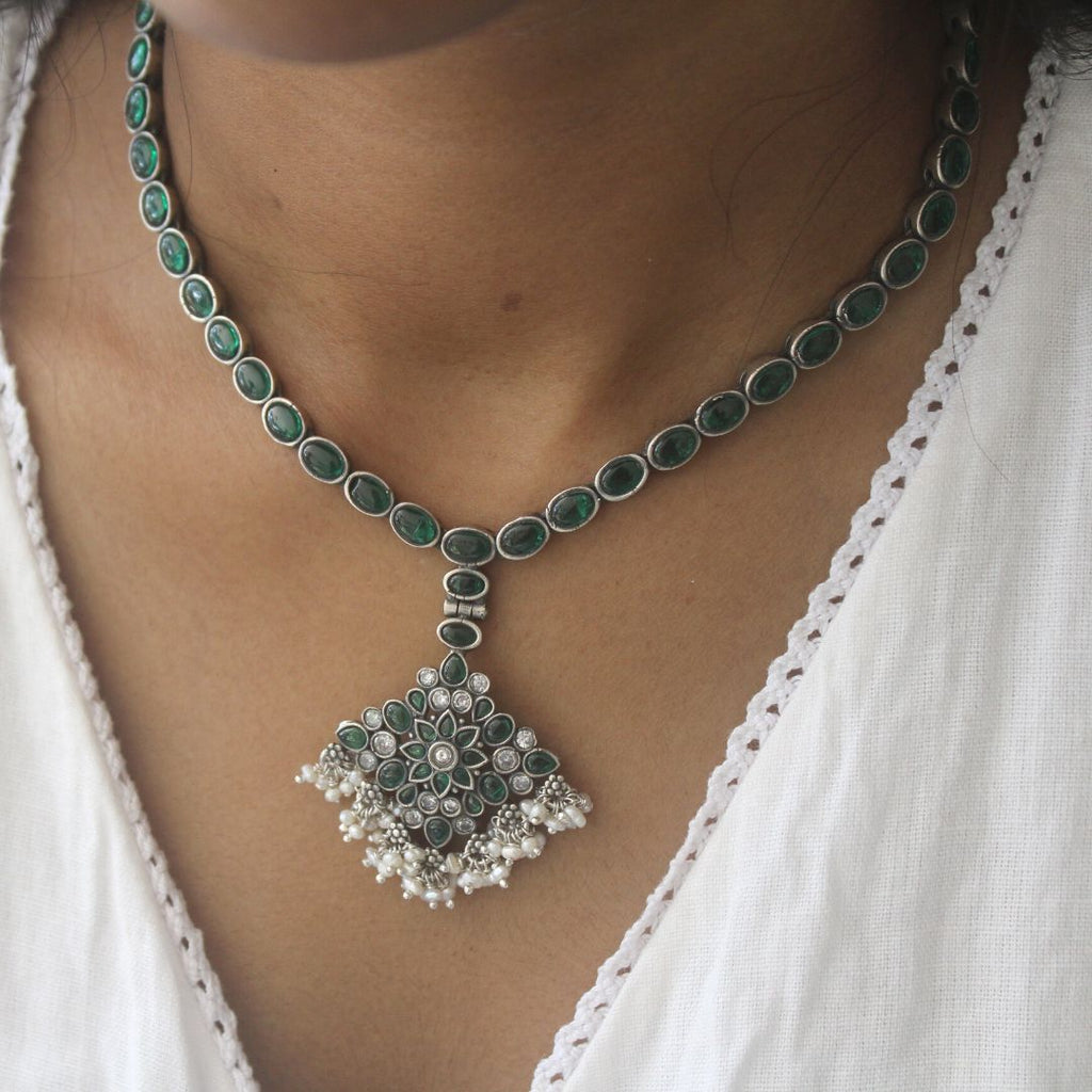 Addigai Silver Addigai Necklaces – Desically Ethnic