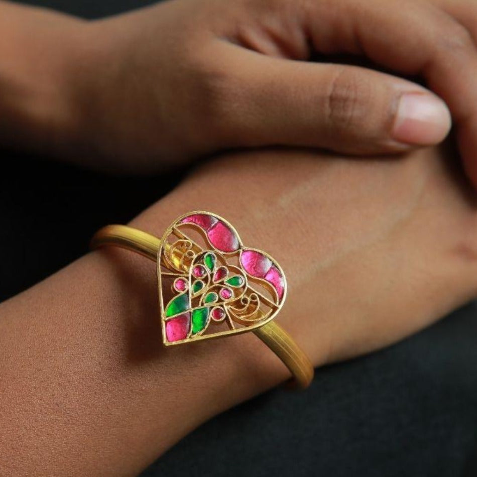 Gold Dipped Silver Adore Bracelet