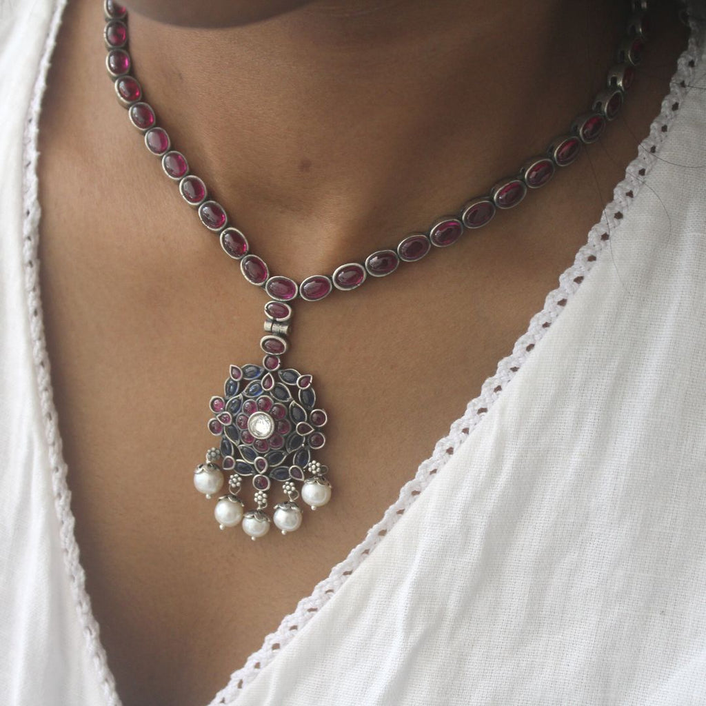 Addigai Silver Addigai Necklaces – Desically Ethnic