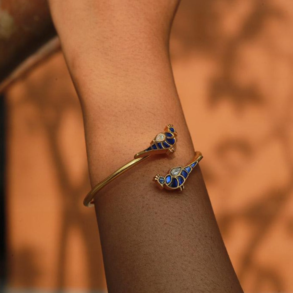 Energy Stone bracelet in Lava pearls and Murano glass - Lava color with Blue  | Rebollo srl