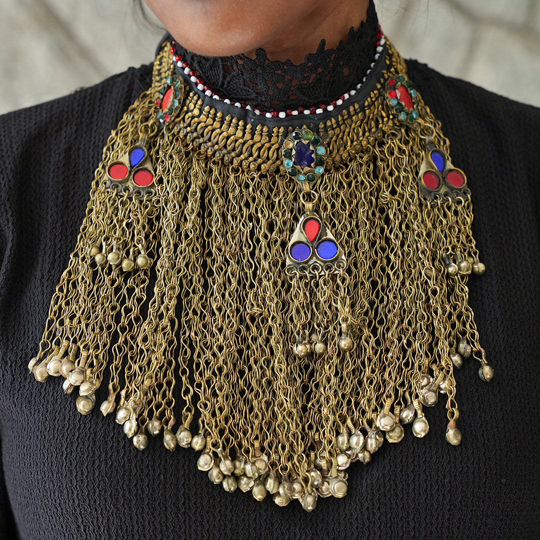 Antique Kutchi Tribal Heavy Choker Design Desically Ethnic